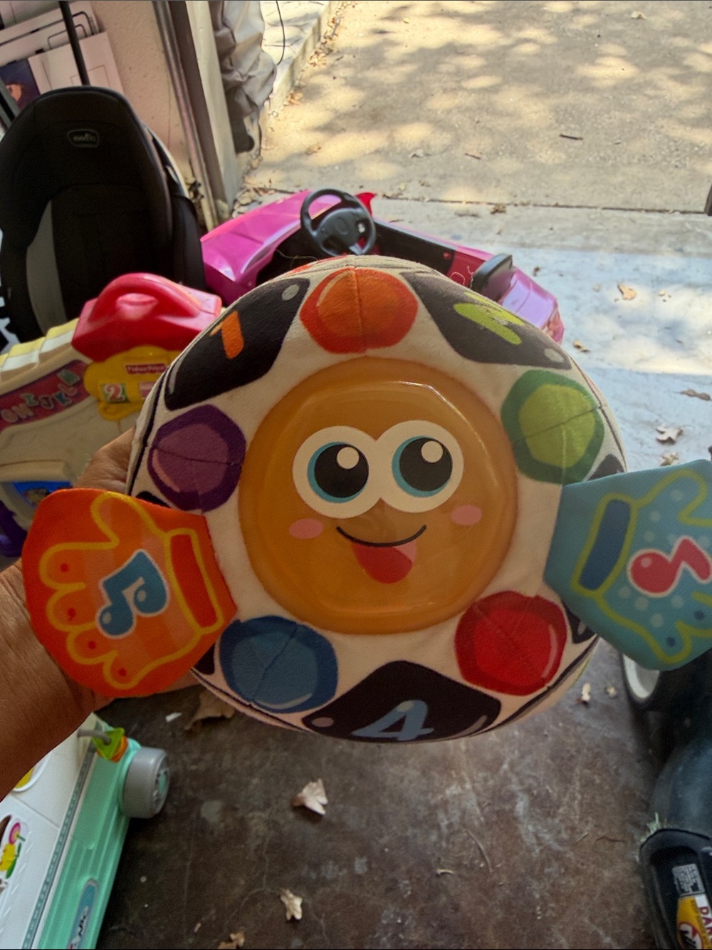 Plush Musical Activity Ball Toy - Multicolor